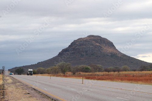 Modimolle Mountain in Limpopo Province south Africa along side a road