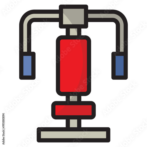 Chest Press Machine Icon