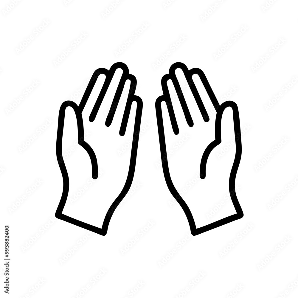 Praying hands icon on transparent background representing faith with simple design Praying hands icon on transparent background representing faith with simple design