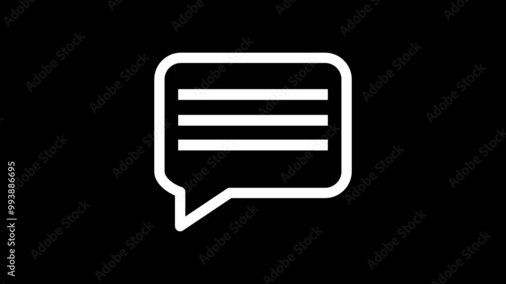 massage icon animation video with white background. massage icon animation video with white background.