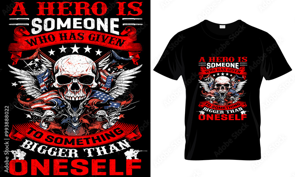 Fototapeta premium Veteran T-shirt Design