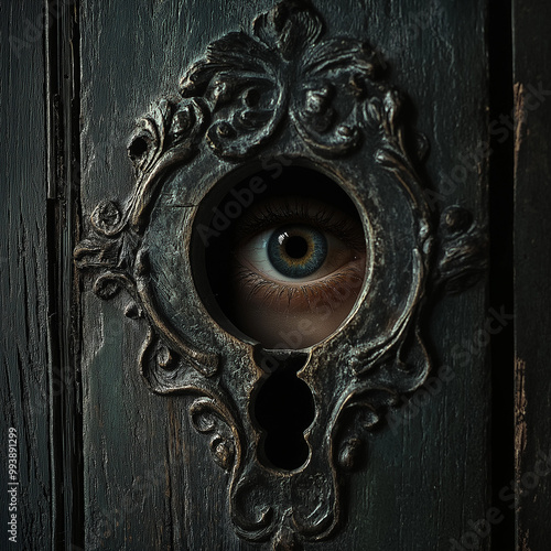 A Single Eye Peering Through a Keyhole