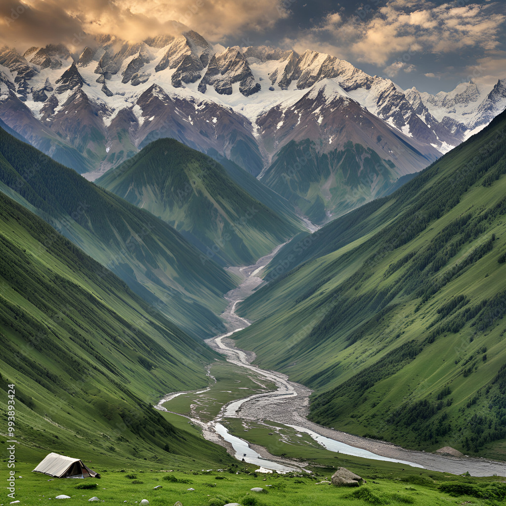 mountain road in the mountains