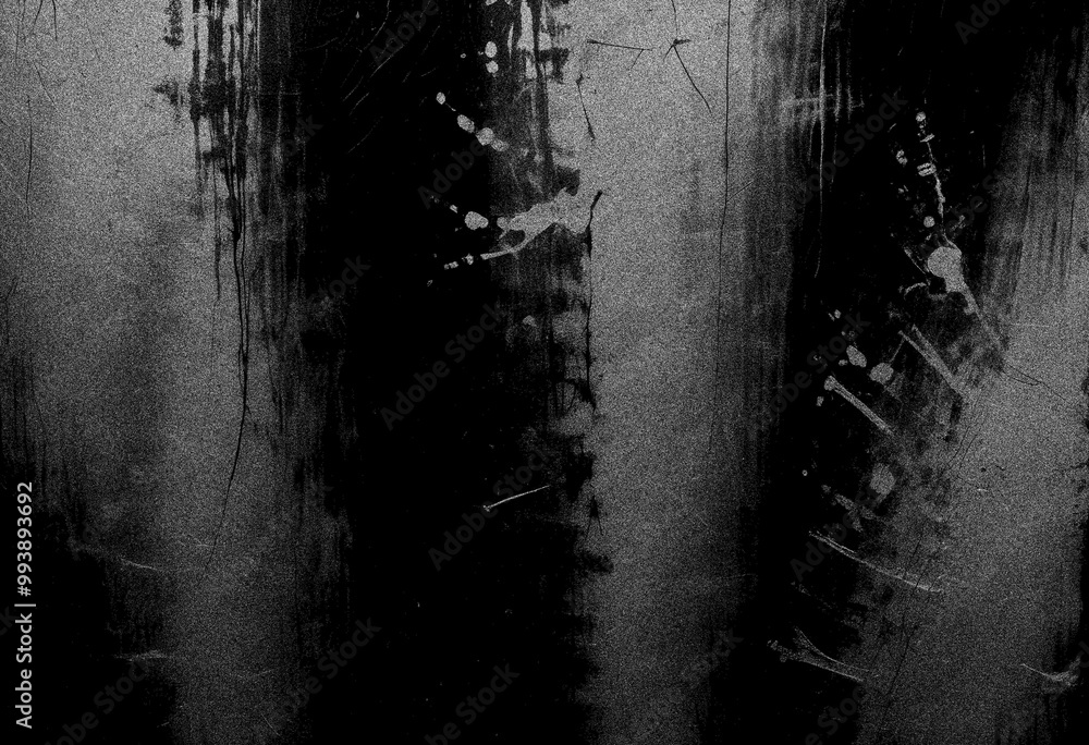 Fototapeta premium Black wall texture background, grainy texture background