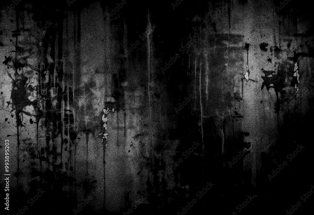 Fototapeta premium Black wall texture background, grainy texture background