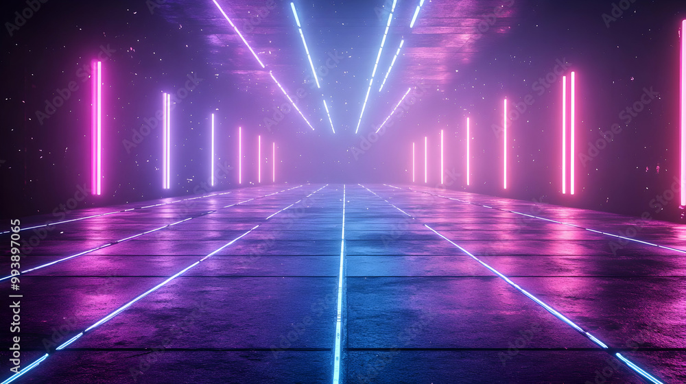 Futuristic Neon Glowing Lights Abstract Background Futuristic Neon Glowing Lights Abstract Background