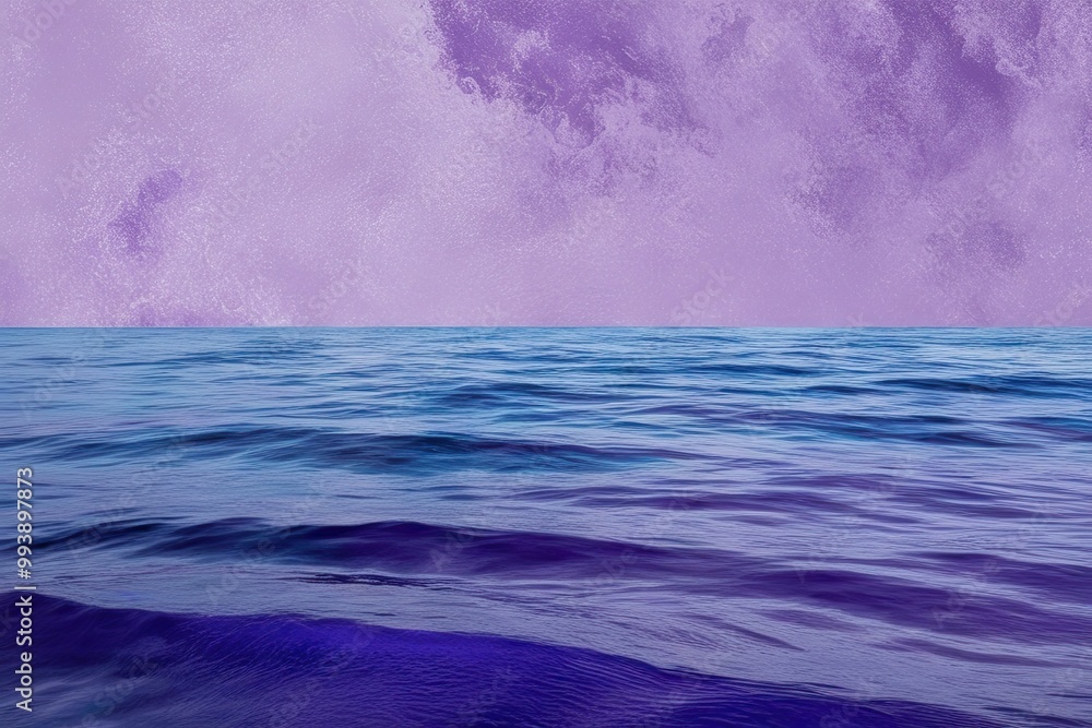 Serene Lavender Ocean Waves with Purple and Blue Textures for Calming Backgrounds