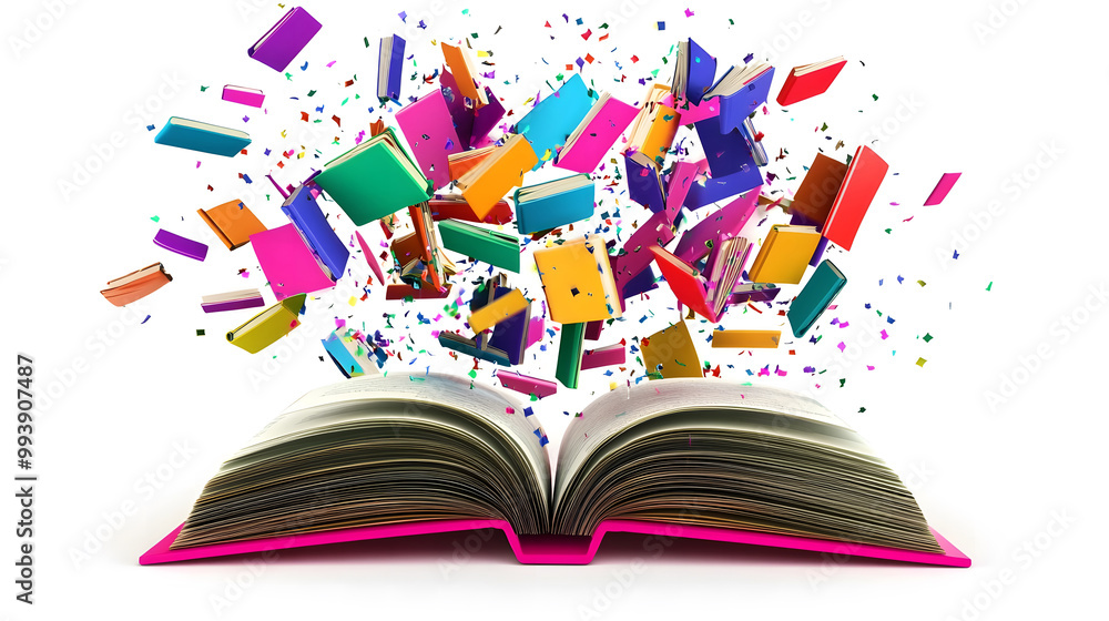 Books Bursting with Knowledge and Imagination Design Books Bursting with Knowledge and Imagination Design
