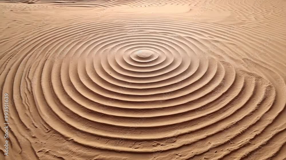 Mesmerizing sand s captured in a tranquil desert landscape, 4k footage