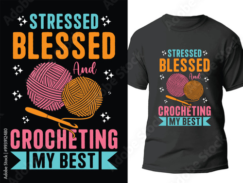 I don't need therapy crochet t shirt design. Crochet graphics design
