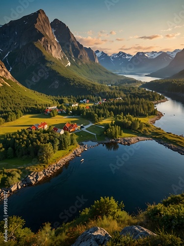 Scenic landscapes of Norway.