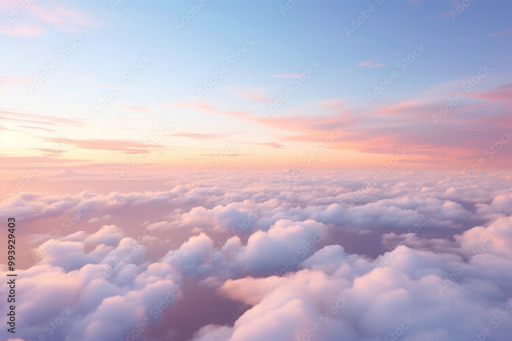 Clouds illuminated by golden sunset above horizon. weather related content, inspirational messages, travel promotions, and artistic projects. Generative AI Clouds illuminated by golden sunset above horizon. weather related content, inspirational messages, travel promotions, and artistic projects. Generative AI