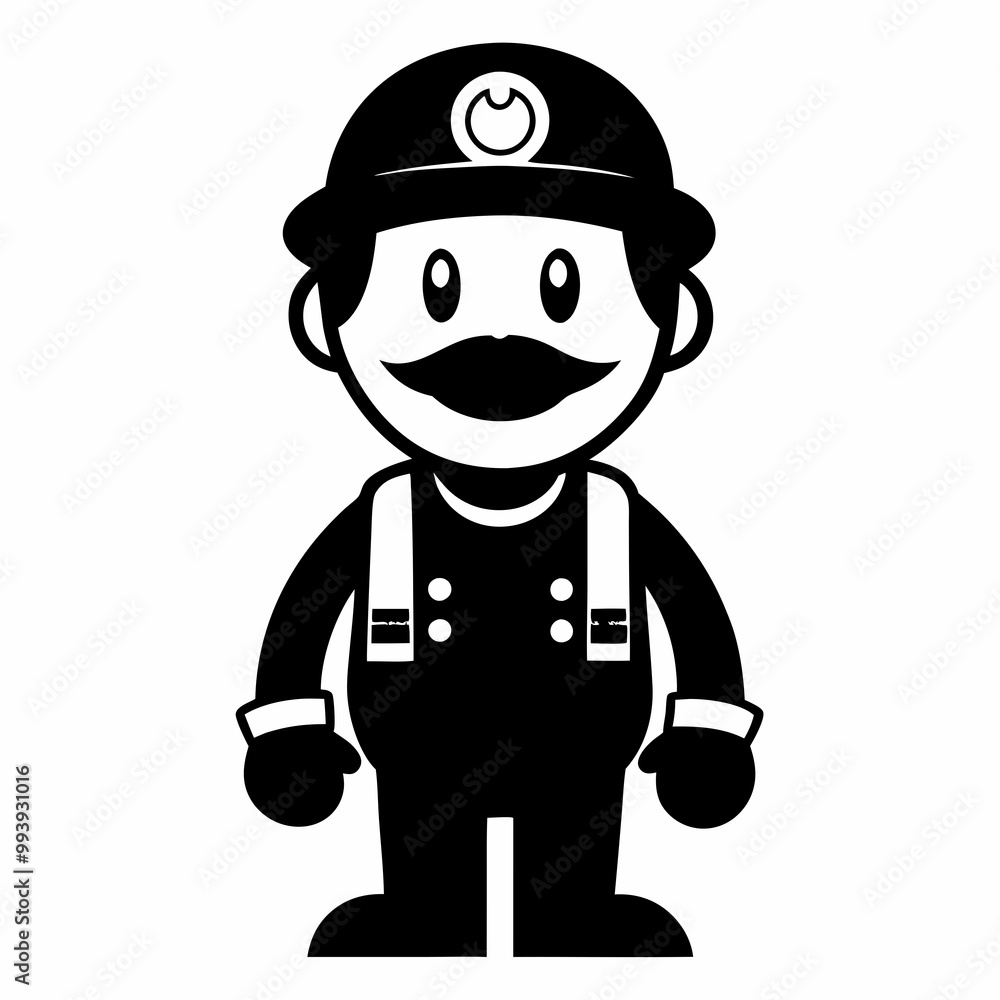 Plumber Black Vector silhouette Plumber Black Vector silhouette