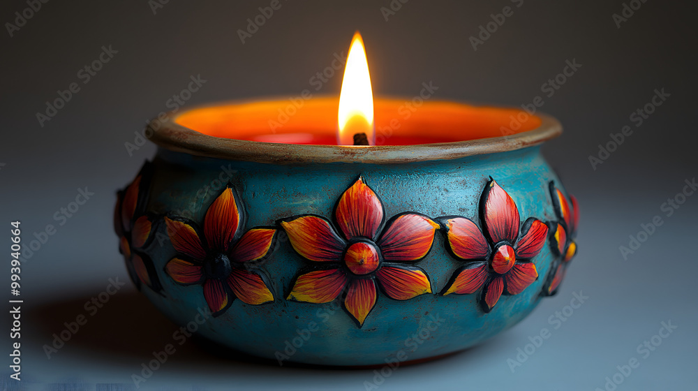 Handpainted Diya Lamp Colorful on a White Background
Handpainted Diya Lamp Colorful on a White Background
