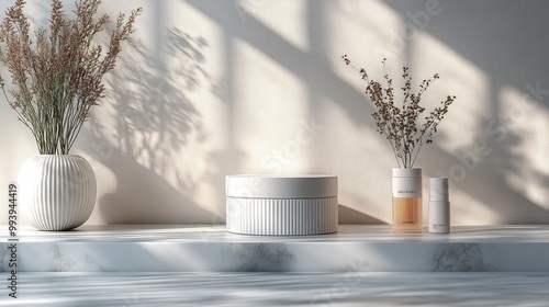 Wallpaper Mural Minimalist Cosmetic Packaging Design with Ample Copy Space for Branding and Advertising Torontodigital.ca