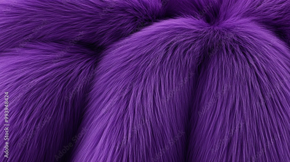 Fototapeta premium Vibrant Purple Fur Texture Close-up for Background or Detail