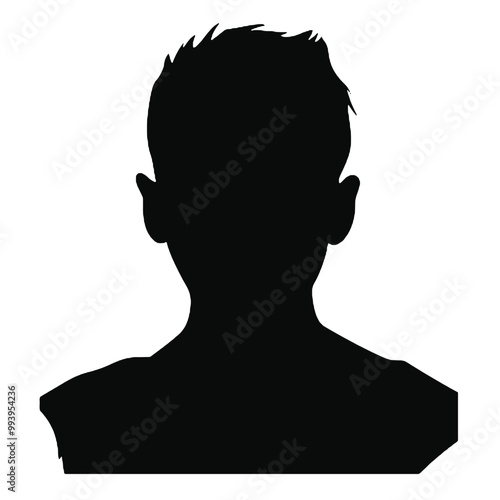 sinister Demon Face Silhouette – Creepy Vector Illustration for Scary Designs