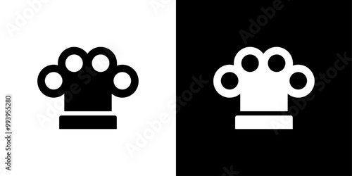 brass knuckles icon set vector illustration