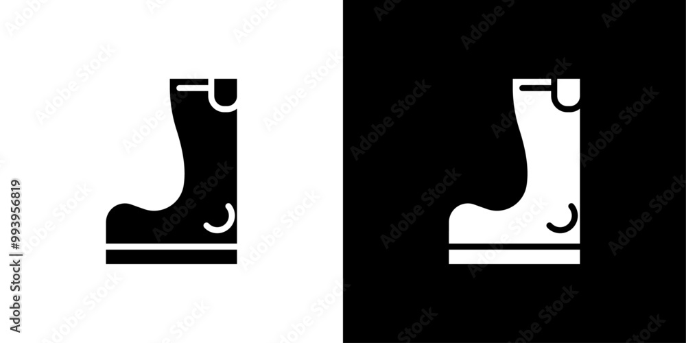 Fishing boots icon set vector illustration Fishing boots icon set vector illustration