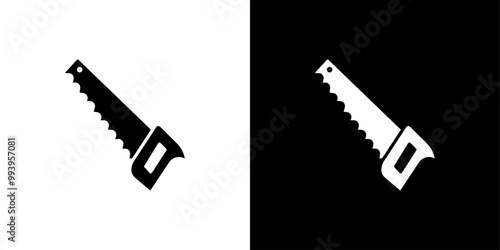 hand saw icon set vector illustration