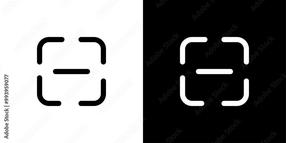 scan button icon set vector illustration scan button icon set vector illustration