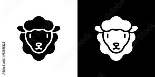 sheep icon set vector illustration