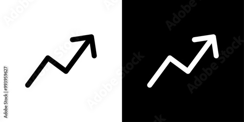 Statistic Up icon set vector illustration