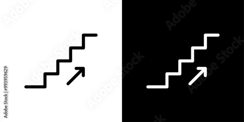 stairs icon set vector illustration
