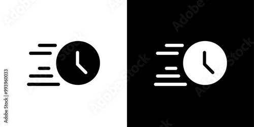 Time passing icon set vector illustration
