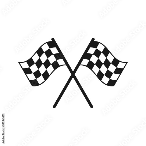 Racing flag icon. race flag sign and symbol. Checkered racing flag icon