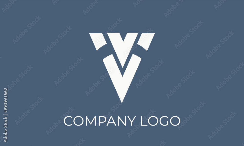 abstract v logo design for company abstract v logo design for company