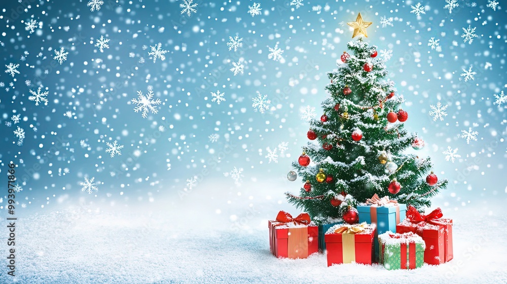christmas tree with gifts christmas tree with gifts