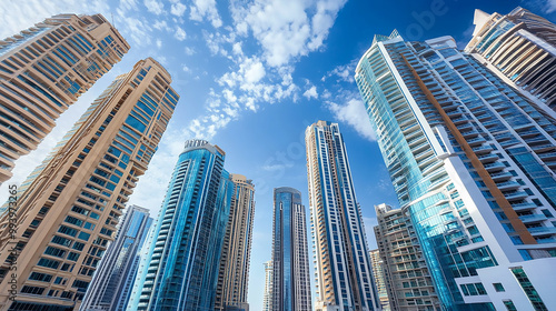 Fototapeta Naklejka Na Ścianę i Meble -   The streets are clean and well-maintained, with trees lining