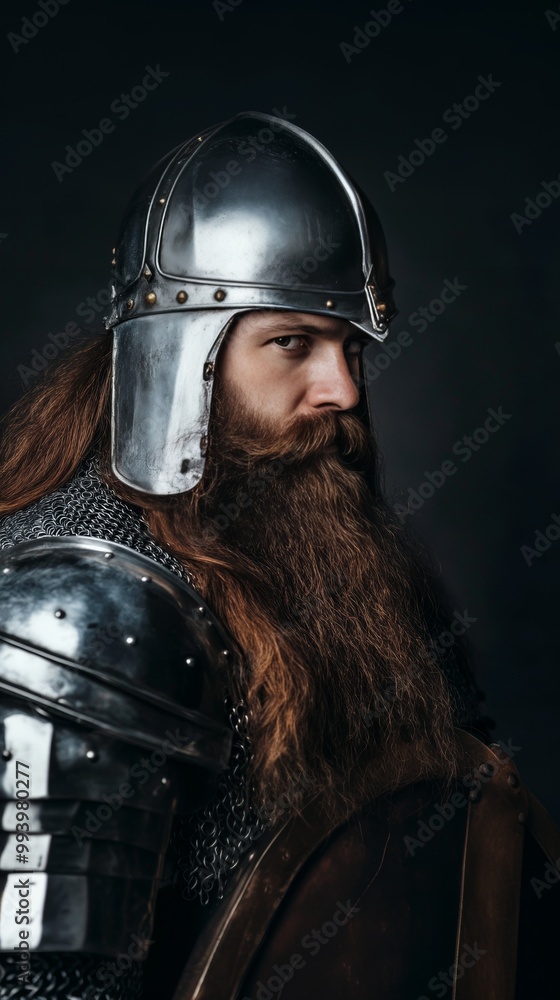 Medieval Knight in Armor Posing Against Dark Background. Medieval Knight in Full Armor and Helmet Posing Against Dark Background. Low Light Setting. Generative AI Medieval Knight in Armor Posing Against Dark Background. Medieval Knight in Full Armor and Helmet Posing Against Dark Background. Low Light Setting. Generative AI