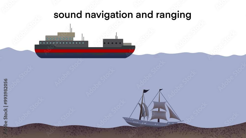 Sound Based Navigation SONAR, sound navigation and ranging, sonar waves to detect an ...