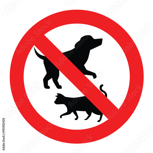 no pets allowed sign no cat and dog in this area 5