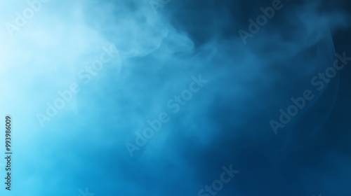 Fog and mist effect on BLUE background.