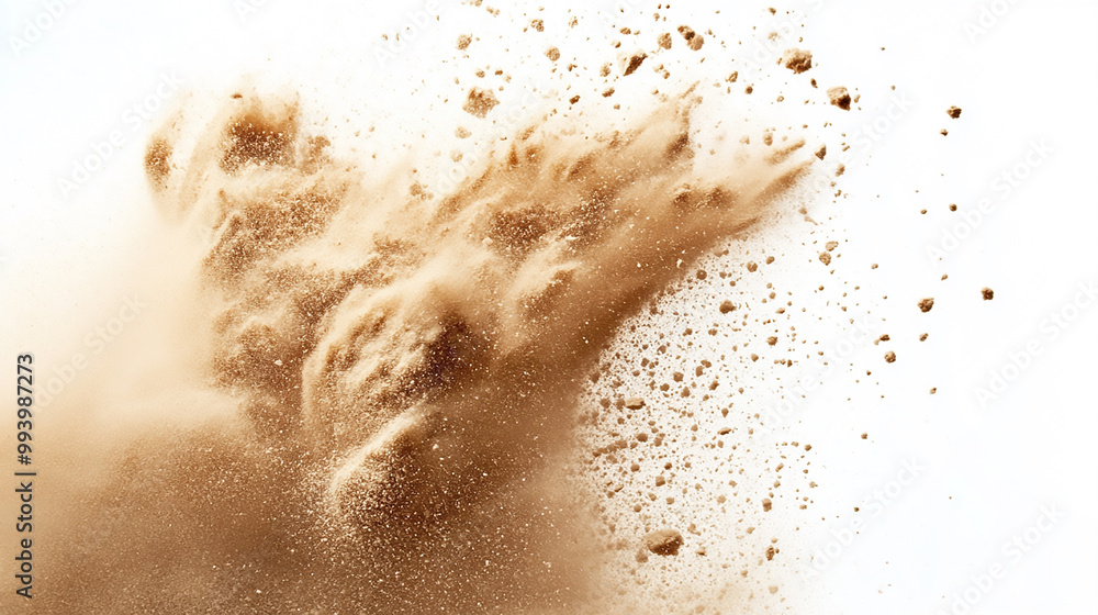 Flying sand on a transparent background
Flying sand on a transparent background