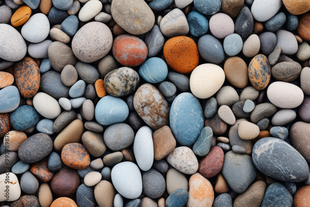 Processed collage of sea shore pebbles texture. Background for banner, backdrop or texture Processed collage of sea shore pebbles texture. Background for banner, backdrop or texture