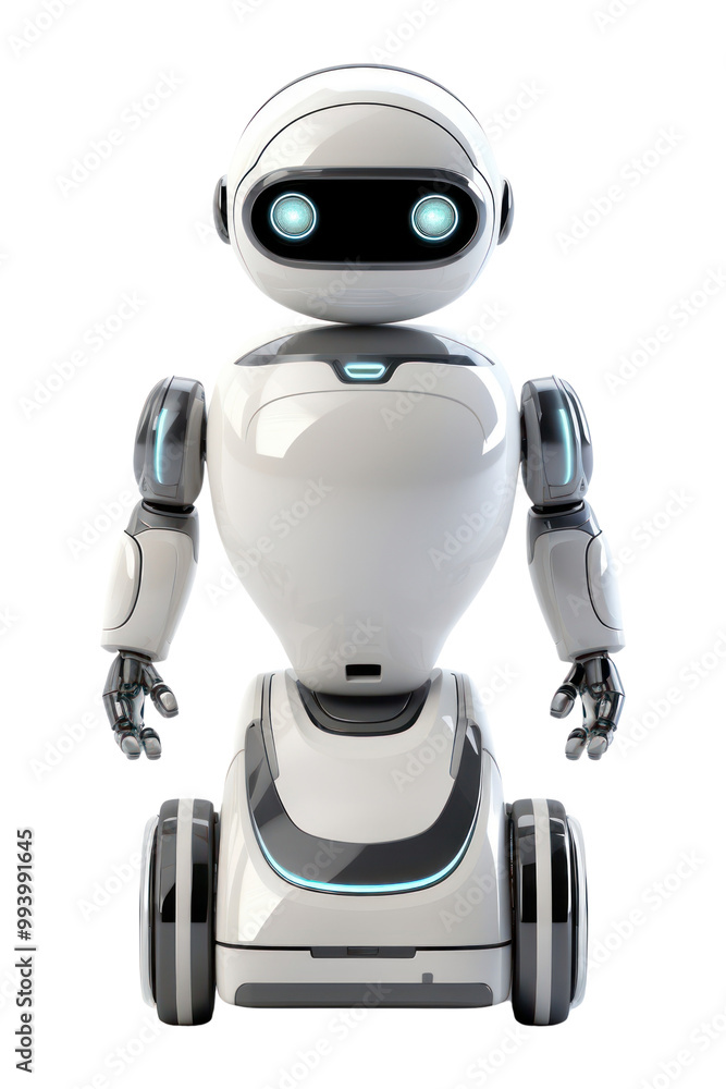 Naklejka premium PNG Robot futuristic technology machine.