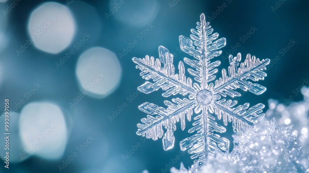 macro view of a single snowflake, revealing its fine crystalline structure macro view of a single snowflake, revealing its fine crystalline structure