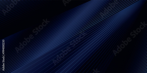 Modern dark blue banner background with geometric diagonal overlay and glowing lines.