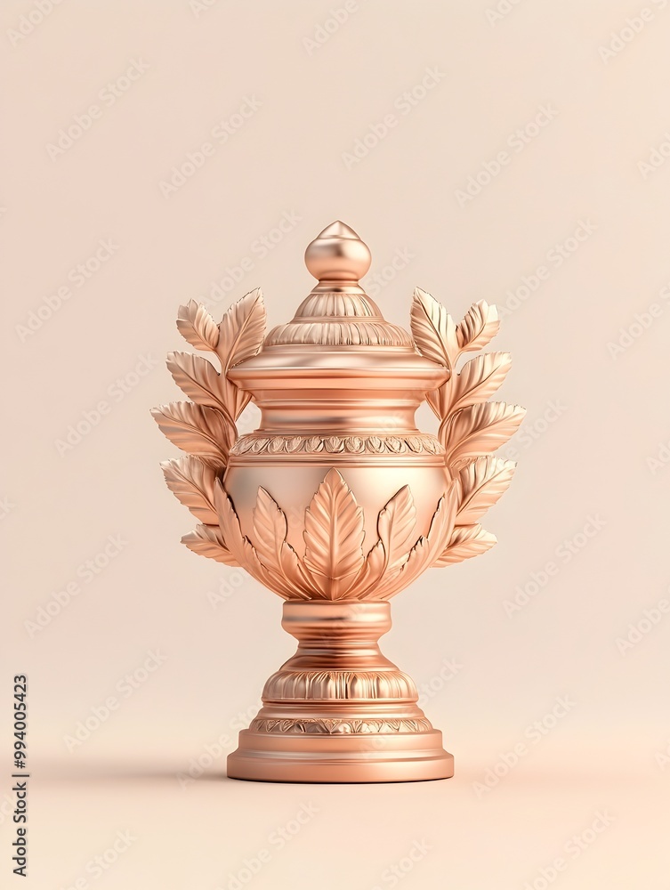 Copper Kalash Used in Diwali Puja Ritual,3D with Selective Focus Copper Kalash Used in Diwali Puja Ritual,3D with Selective Focus