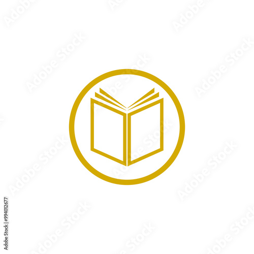 Open book icon isolated on transparent background