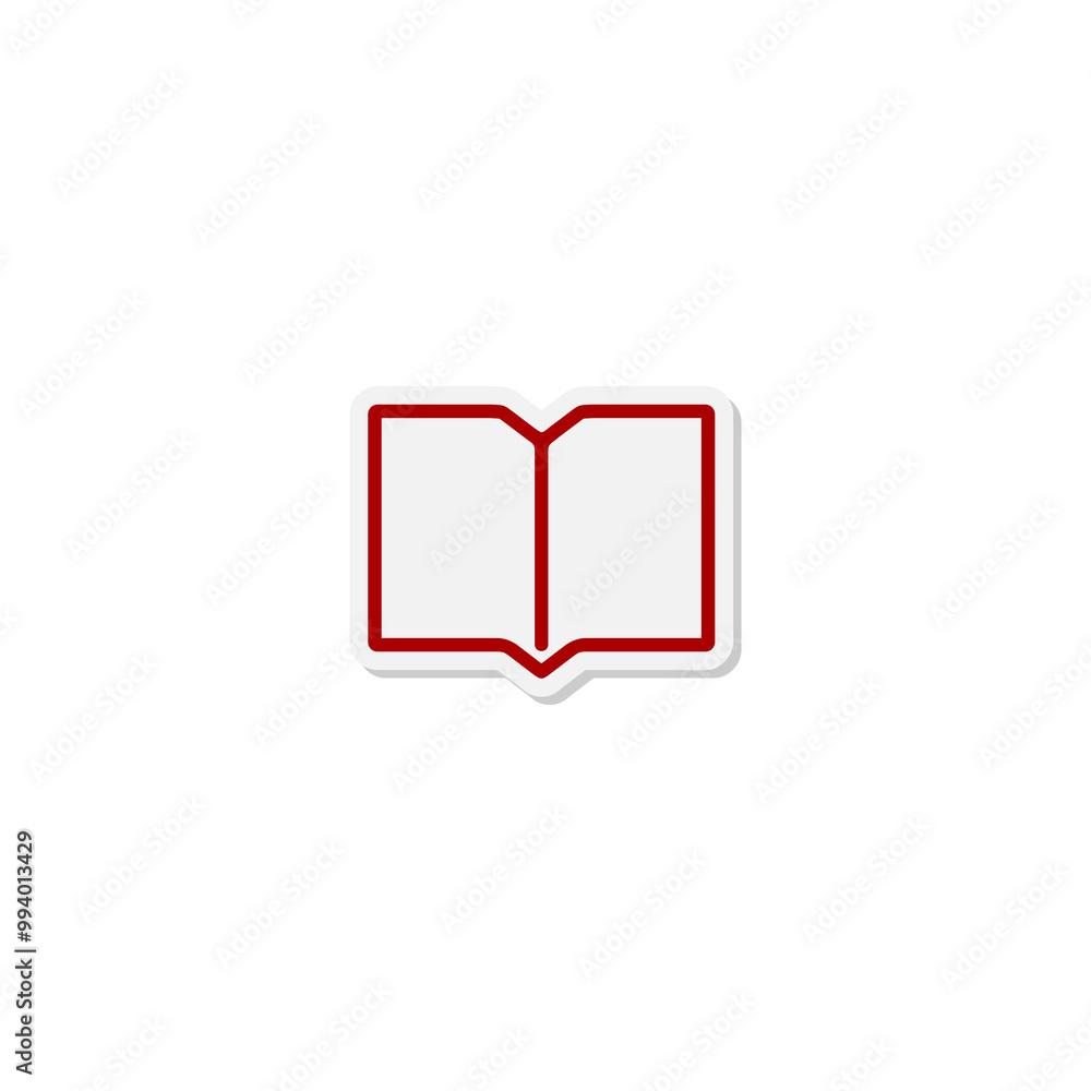 Book sticker icon isolated on transparent background Book sticker icon isolated on transparent background