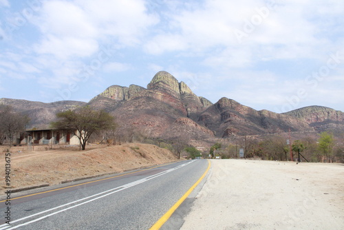 Mountain range and road in Mpumalanga Province South Africa