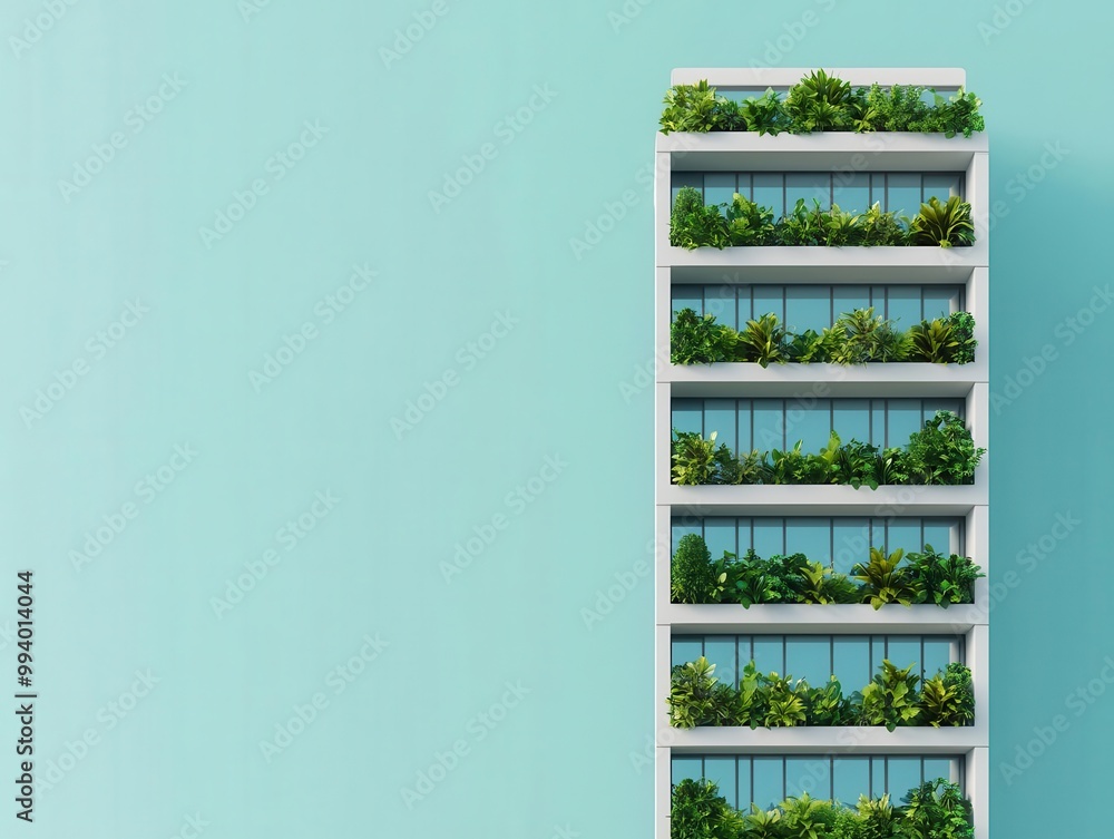 Construction of an eco-friendly skyscraper with integrated rainwater ...