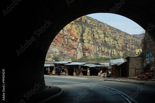 JG Strijdom tunnel with market place at the end