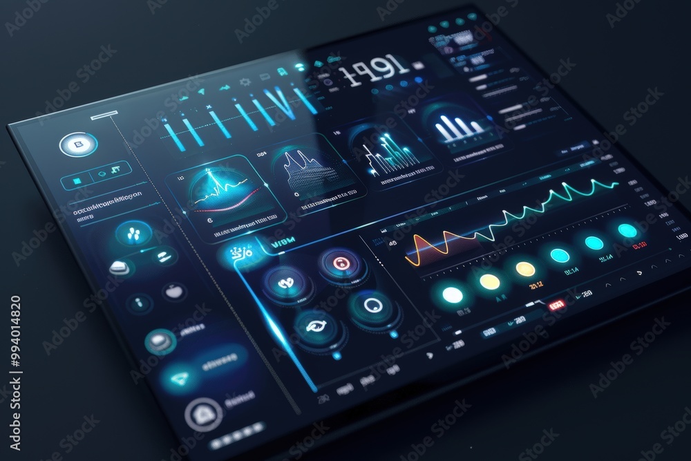 Smart Home Control Panel with Energy Efficient Settings for Lighting, Heating, and Security Interface Smart Home Control Panel with Energy Efficient Settings for Lighting, Heating, and Security Interface