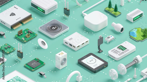 A comparison of hardware solutions for IoT devices, highlighting energy efficiency, connectivity, and scalability. photo